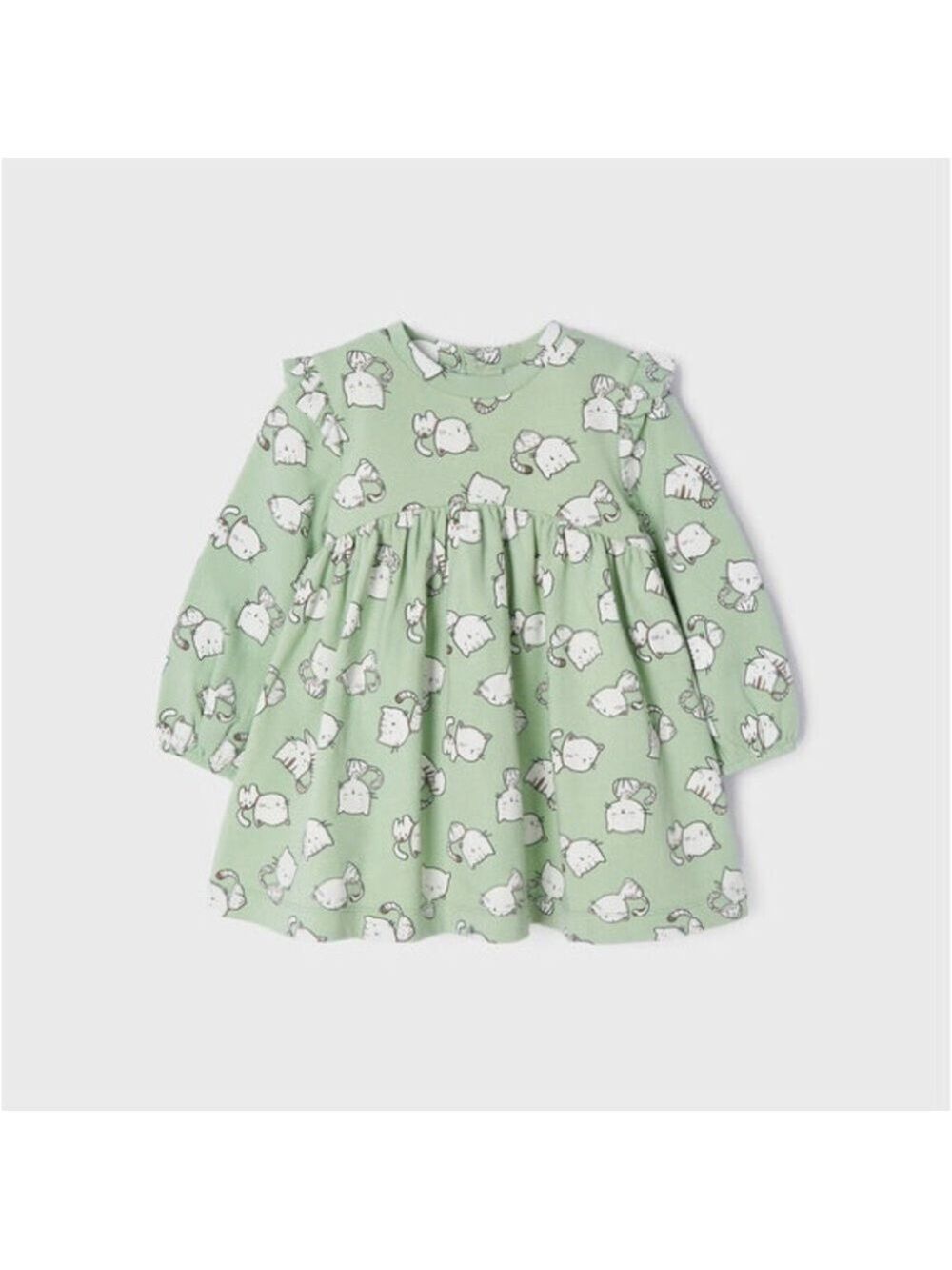 Size 18 months Mayoral Mint Green Kids Dress with Animal Print